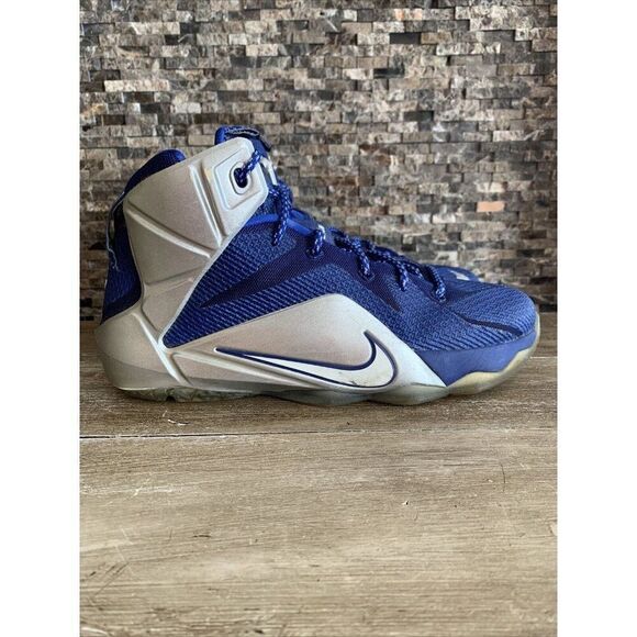 Nike LeBron XII 12 Cowboys Deep Royal Blue GS Grade School Size 6.5Y 685181-400